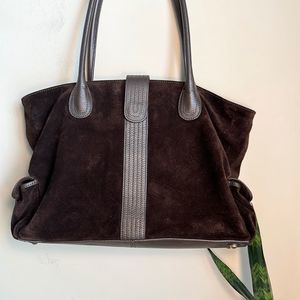 J. Crew Brown Suede Shoulder Bag